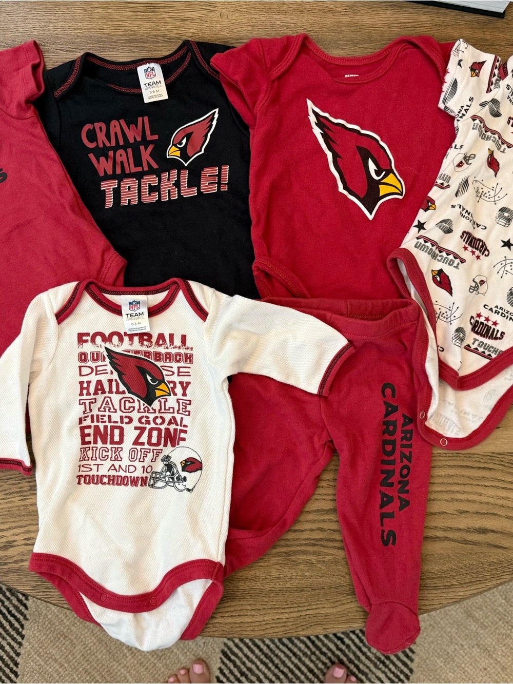 Arizona Cardinals Infant Bodysuits & Footed Pants Bundle